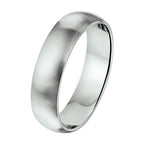 Ring 6 mm ohne Zirkonia Edelstahl