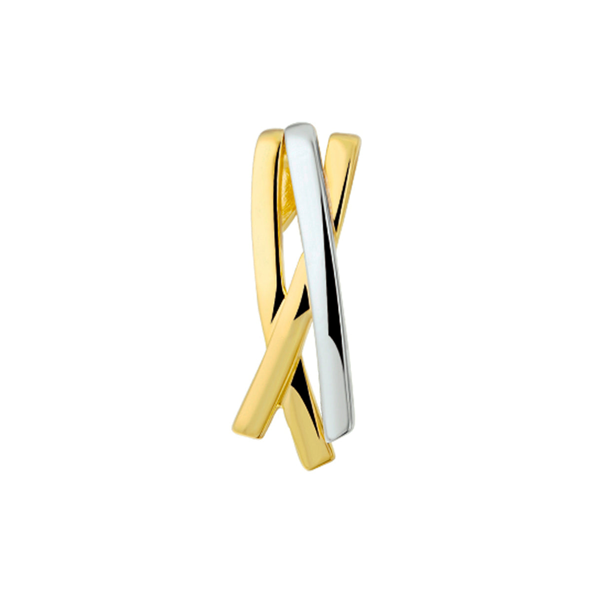 hanger 14K bicolor goud geel/wit