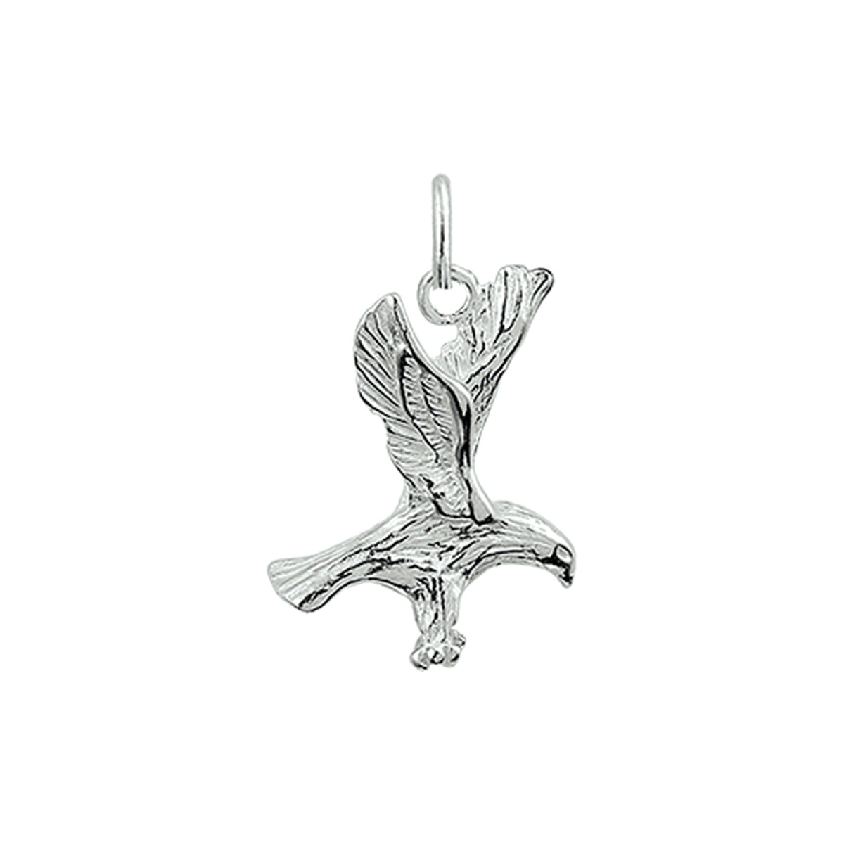 Anhänger Adler silber weiß