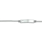 gravierarmband Herz Gourmett Platte 4,8 mm Silber rhodiniert