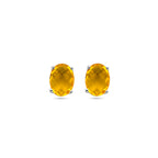 oorknoppen citrien zilver gerhodineerd