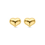 oorknoppen hartje 5,5 mm 14K geelgoud