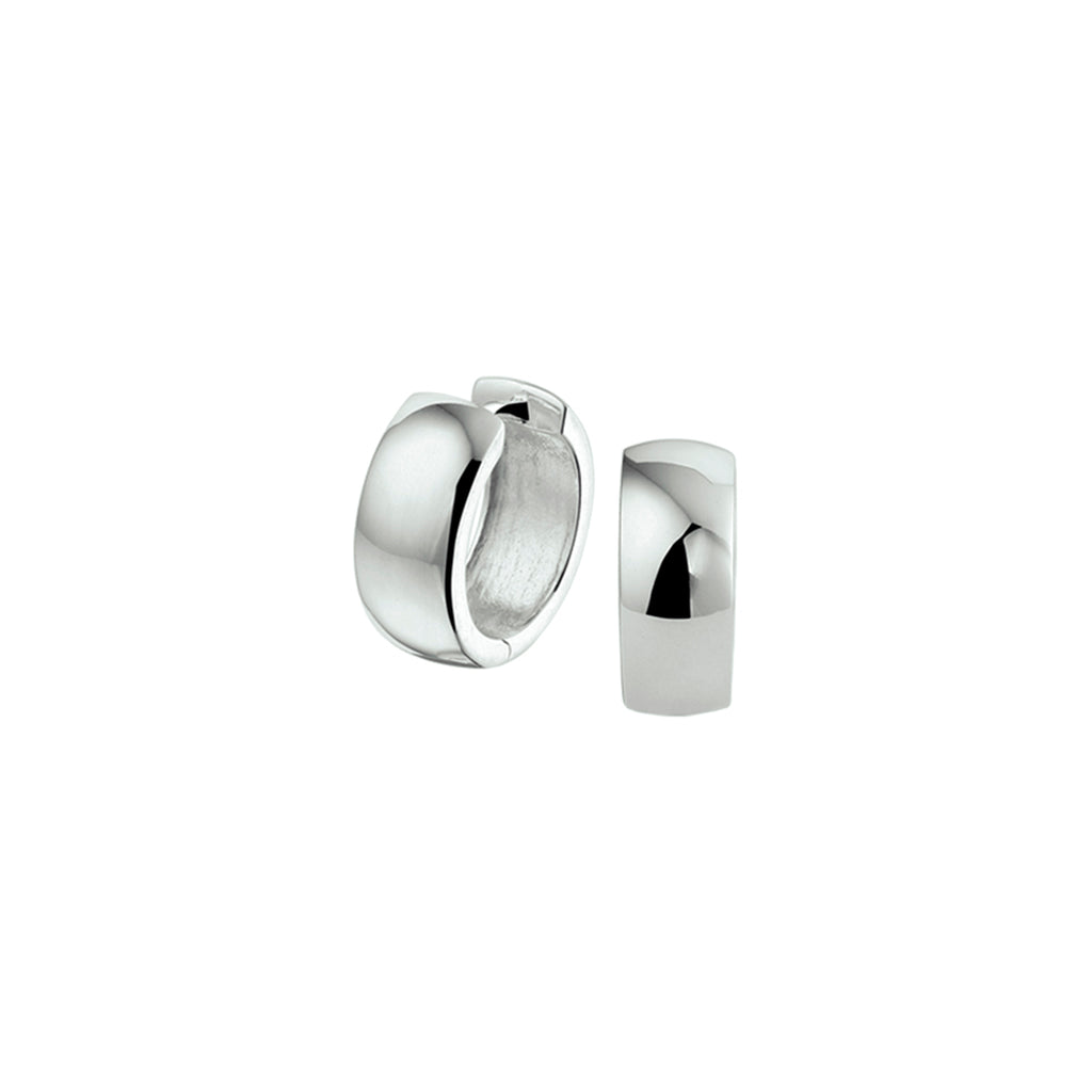 klapoorringen 6 mm bol zilver wit - bol