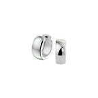 klapoorringen 6 mm bol zilver wit - bol