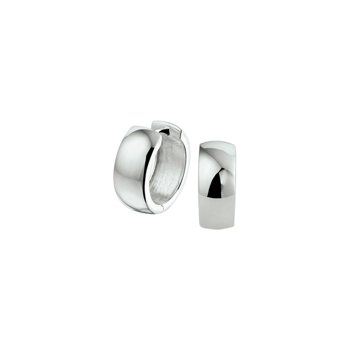 klapoorringen 6 mm bol zilver wit - bol