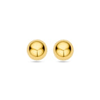 oorknoppen bol 14K geelgoud - bol/half-bol
