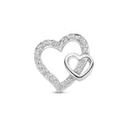 hanger hartjes zirkonia 18 mm zilver gerhodineerd
