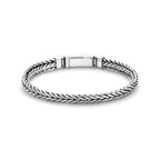 Armband Oxi Fuchsschwanz 7 mm Silber oxidiert
