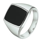 zegelring massief onyx zilver gerhodineerd