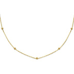 collier bolletjes 2,5 mm 40 - 42 - 44 cm 14K geelgoud - rondje,bolletje,ringetje,draad