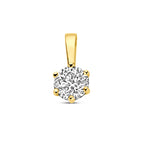 hanger zirkonia 9 mm 14K geelgoud