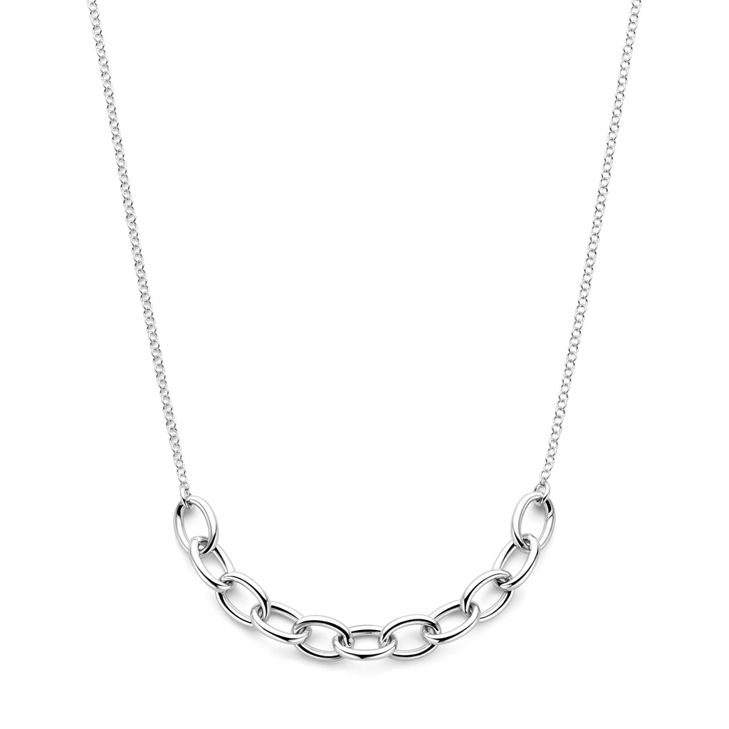 Halskette 41 + 4 cm Silber rhodiniert