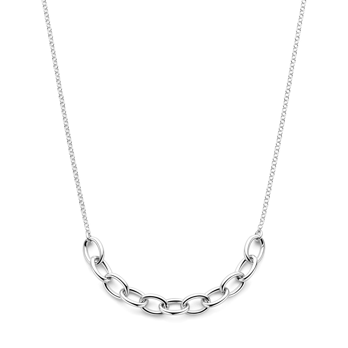 Halskette 41 + 4 cm Silber rhodiniert