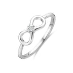 Ring Infinity Zirkonia Silber rhodiniert