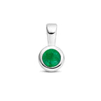 hanger met geboortesteen 11 mm zilver gerhodineerd
