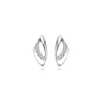 oorknoppen zirkonia 13,7 mm zilver gerhodineerd