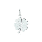 hanger klavertje 12 mm 14K witgoud