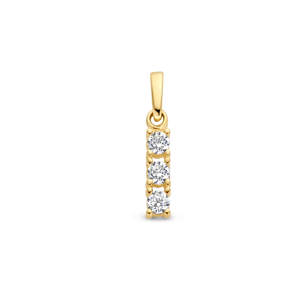 Anhänger Zirkonia 14K Gelbgold