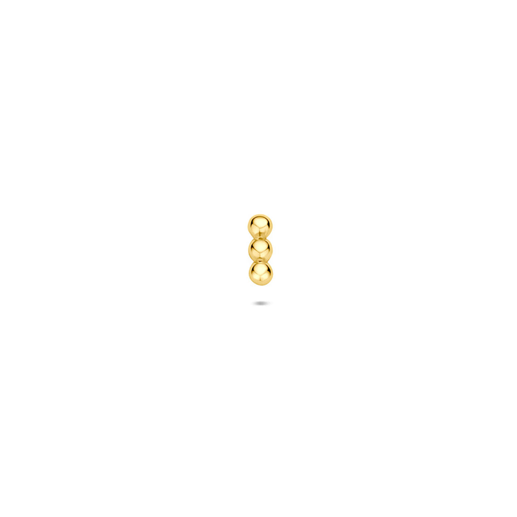 flat back piercing 4,5 mm 14K geelgoud