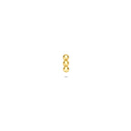 flat back piercing 4,5 mm 14K geelgoud