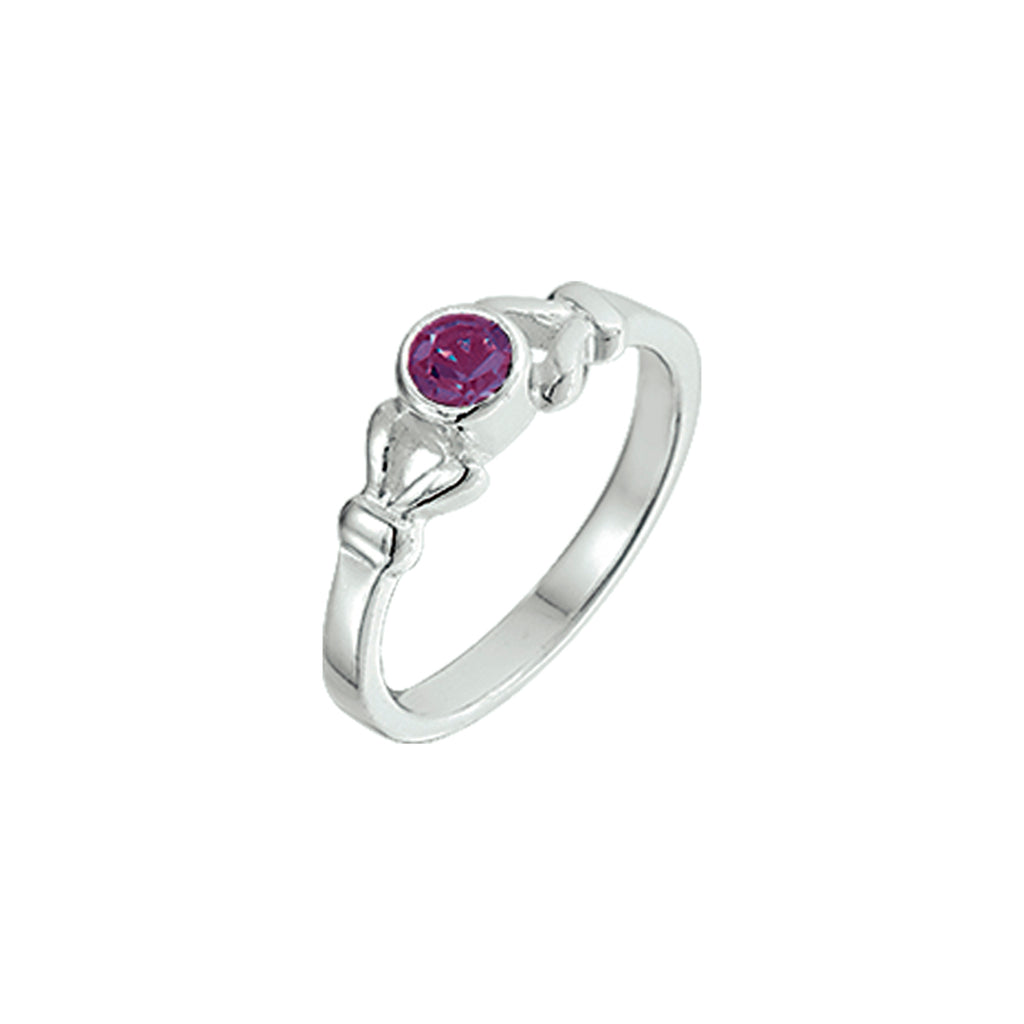 ring strass zilver wit