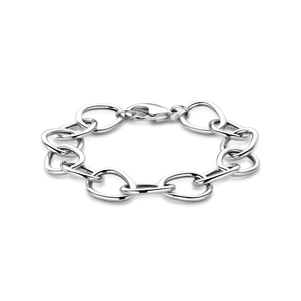 Armband 12,5 mm 19 cm Silber rhodiniert