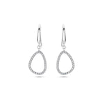 oorhangers franse haak zirkonia zilver gerhodineerd