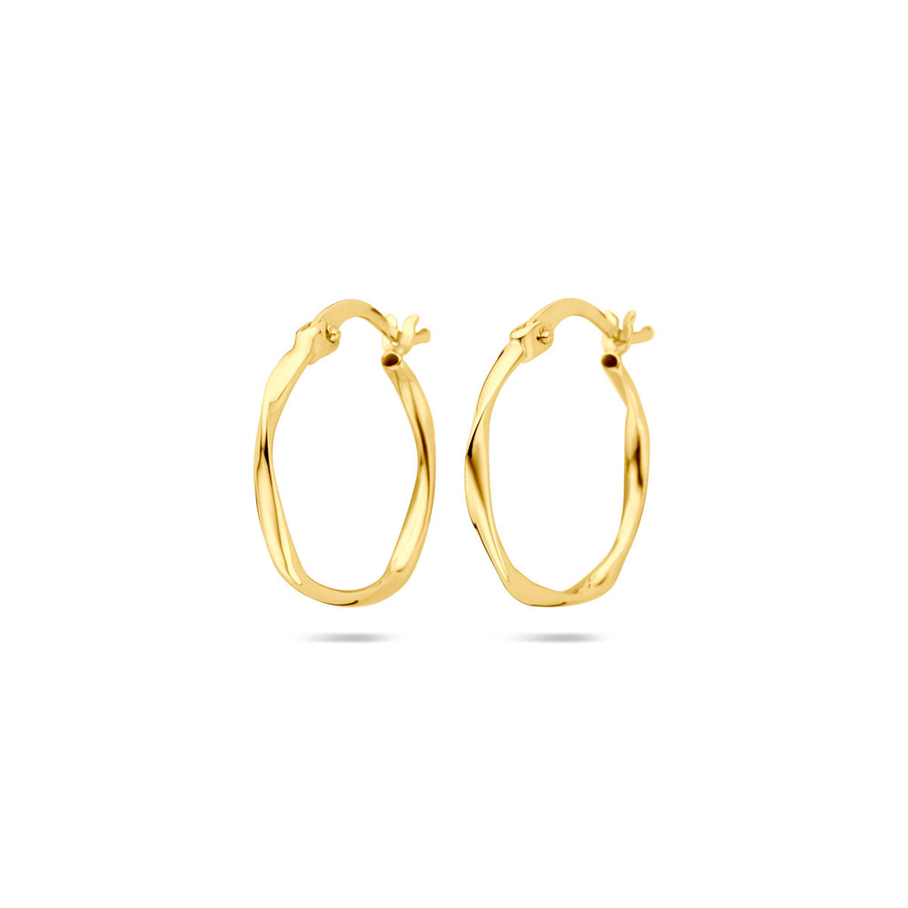 oorringen 20 mm 14K geelgoud