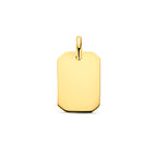 Gravuranhänger 20 mm 14K Gelbgold