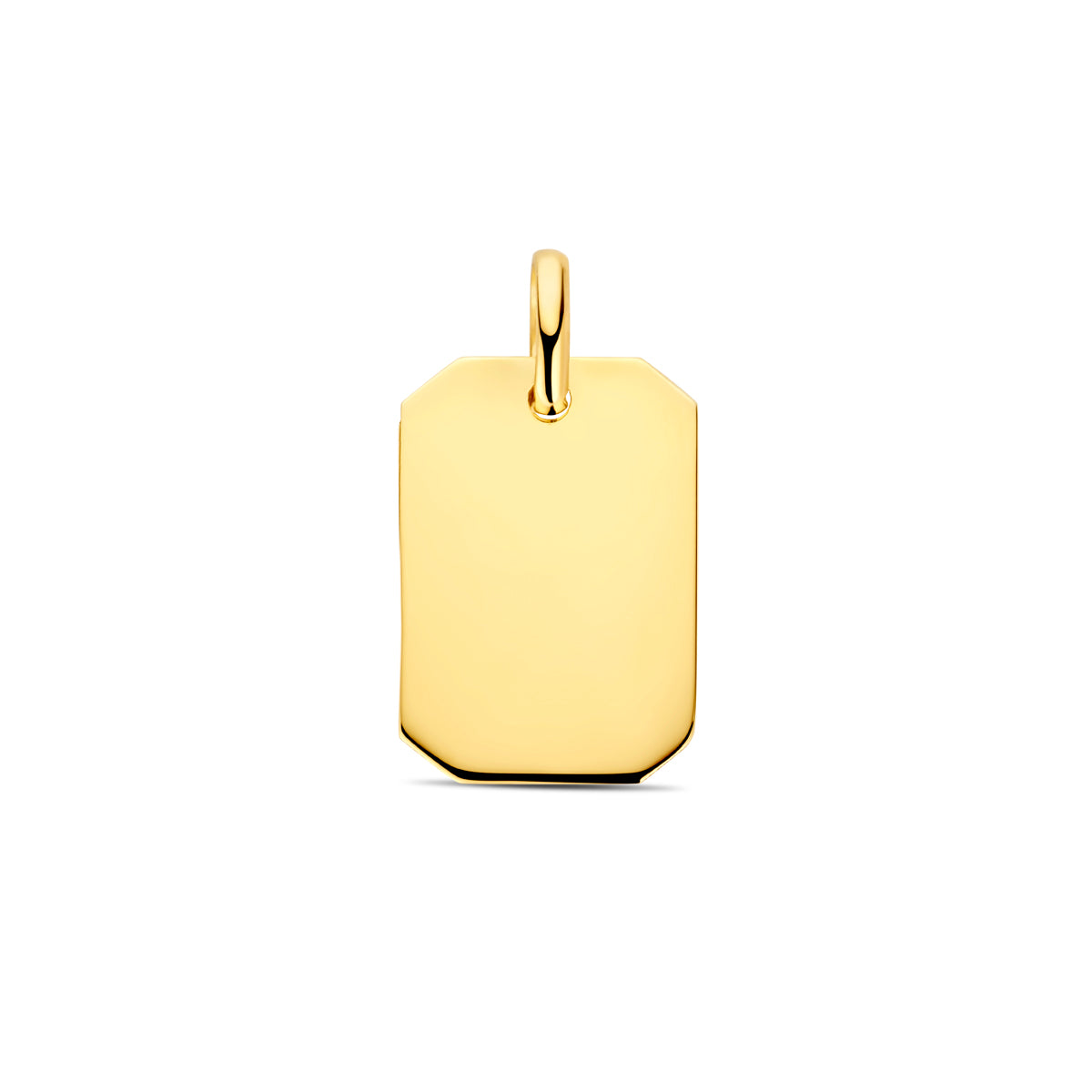 Gravuranhänger 20 mm 14K Gelbgold
