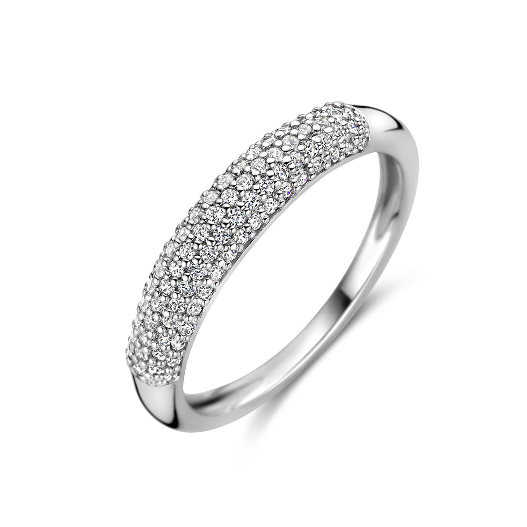 Ring Zirkonia Silber rhodiniert