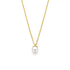 9k collier parel 41 - 43 - 45 cm 9K geel