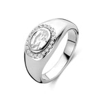 Ring Zirkonia Silber rhodiniert