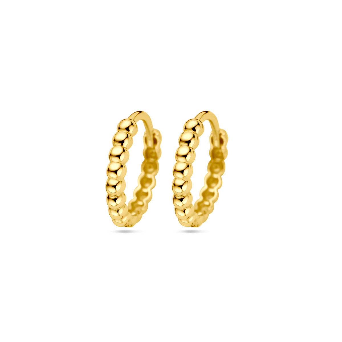 Creolen Kügelchen 13,5 mm 14K Gelbgold
