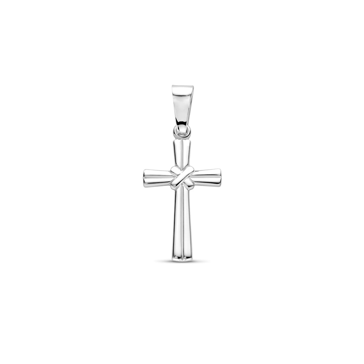 Anhänger Kreuz 26 mm Silber rhodiniert