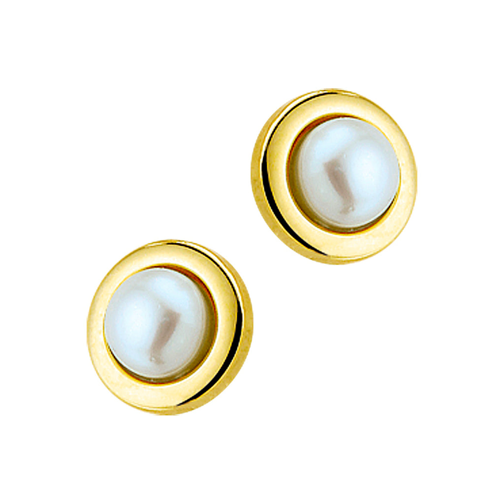 oorknoppen parel 14K geelgoud