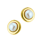 oorknoppen parel 14K geelgoud