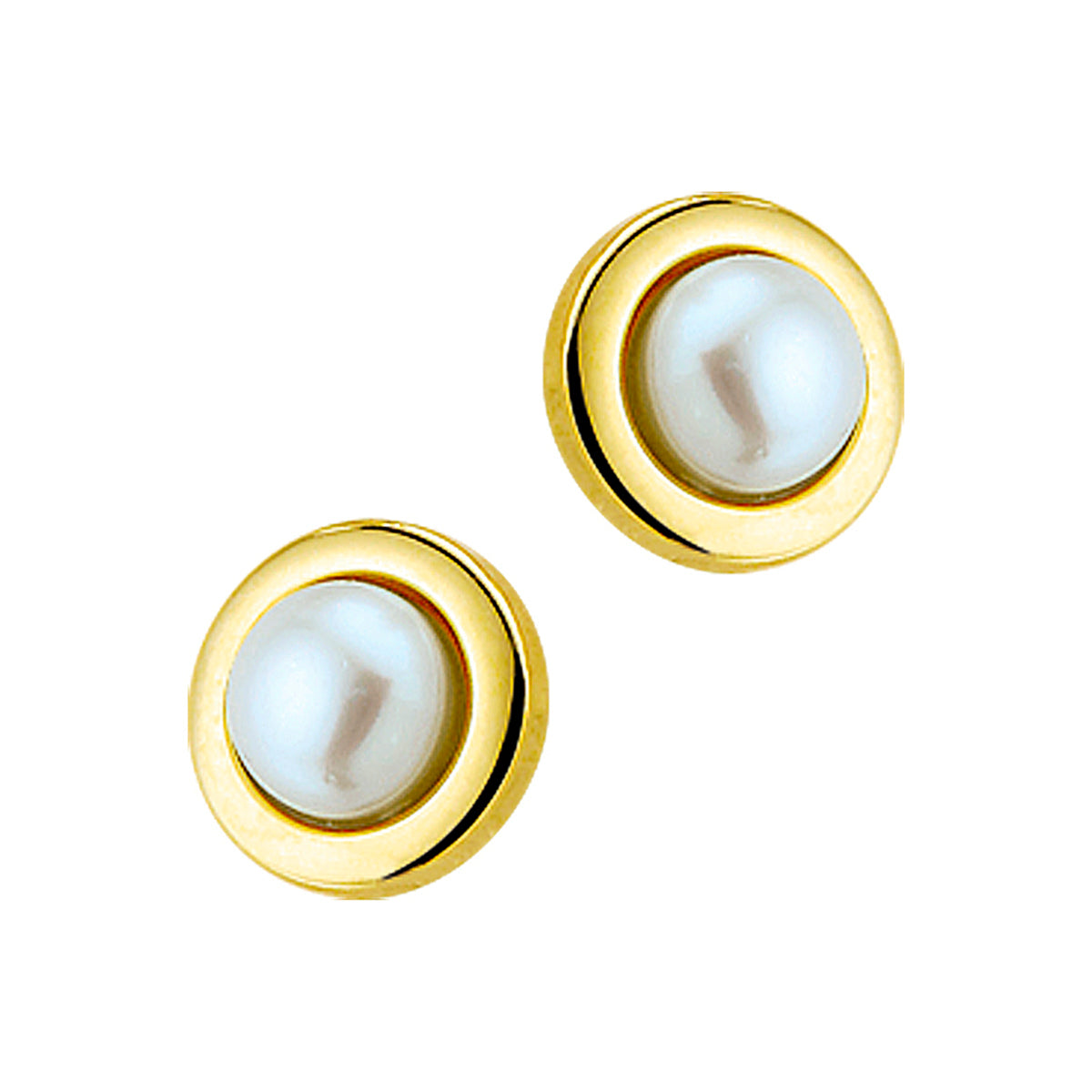 oorknoppen parel 14K geelgoud