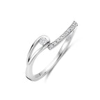 ring zirkonia zilver gerhodineerd