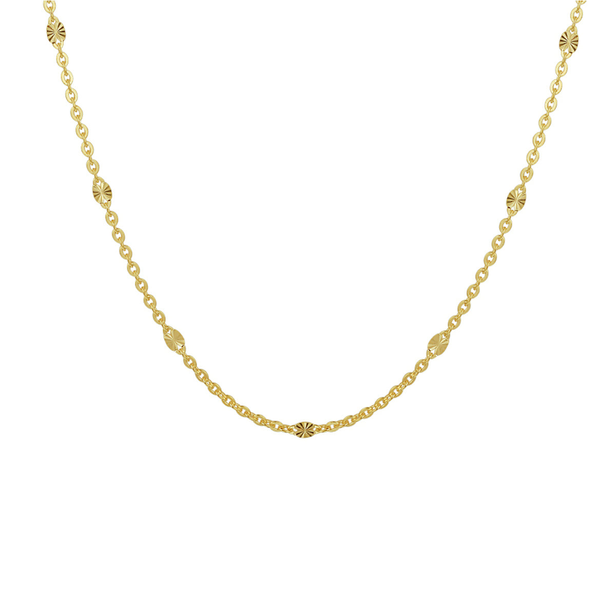 collier 1,5 mm 40 - 42 - 44 cm 14K geelgoud
