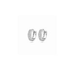 klapoorringen zirkonia 13 mm zilver gerhodineerd