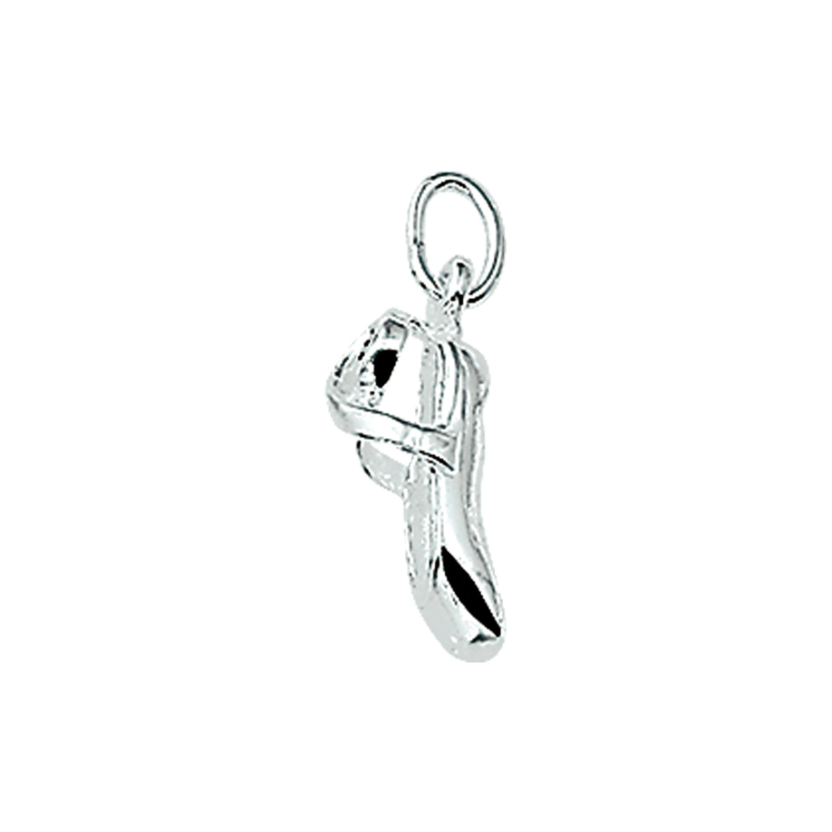 Anhänger Ballettschuh silber weiß