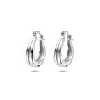 Ohrringe 17,5 mm Silber rhodiniert