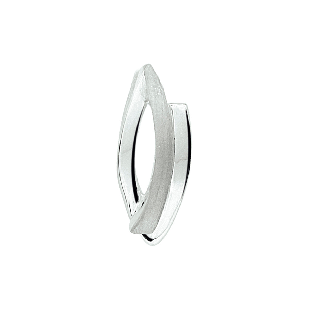 hanger poli/mat zilver gerhodineerd