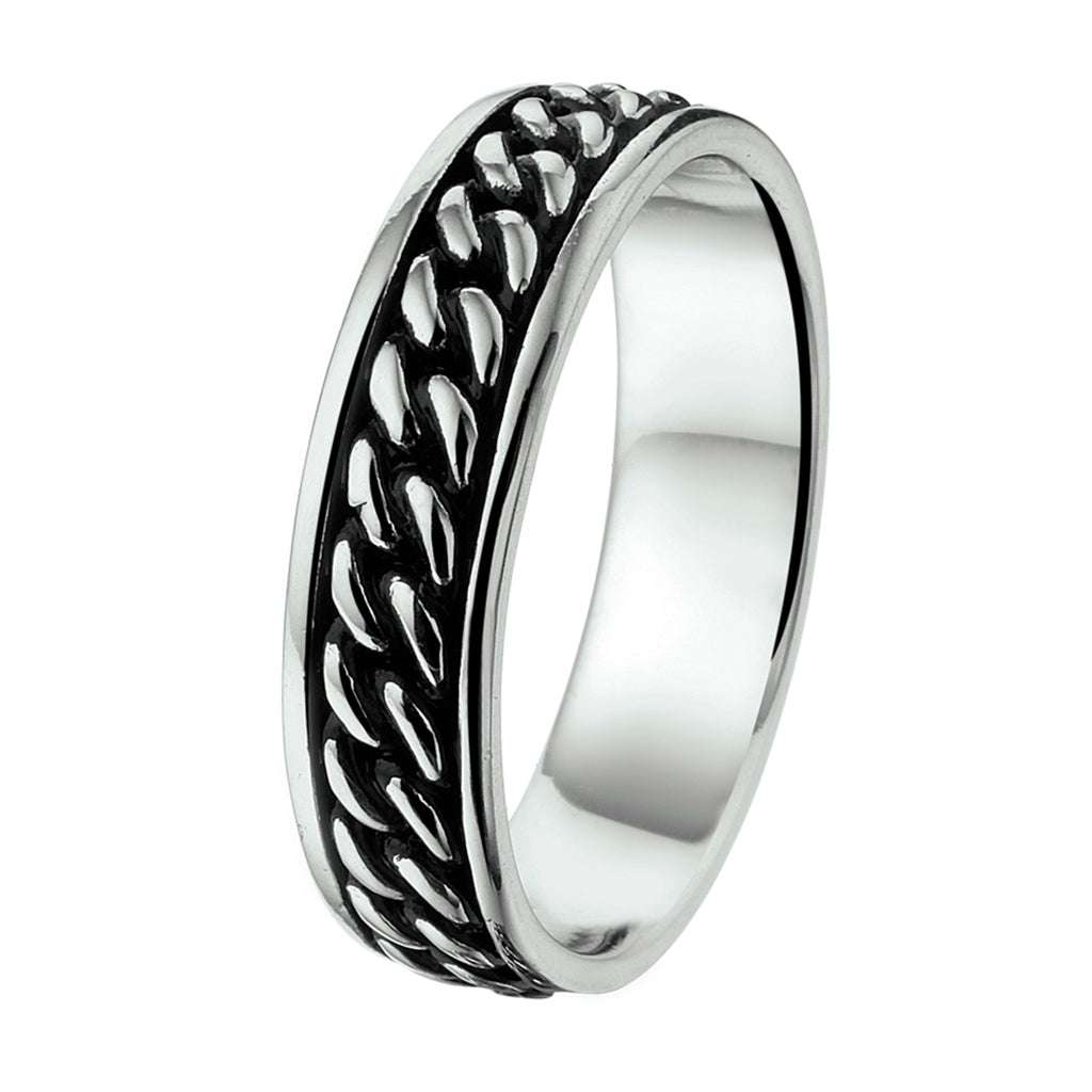 ring oxi zilver geoxideerd