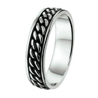 ring oxi zilver geoxideerd
