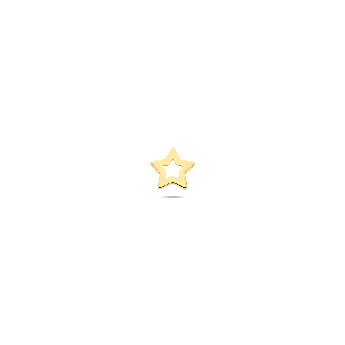 Flat Back Piercing Stern 5 mm 14K Gelbgold