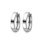 klapoorringen vlak 2,5 mm zilver gerhodineerd - vlak