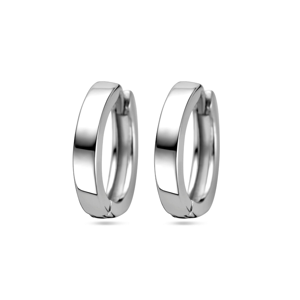 klapoorringen vlak 2,5 mm zilver gerhodineerd - vlak