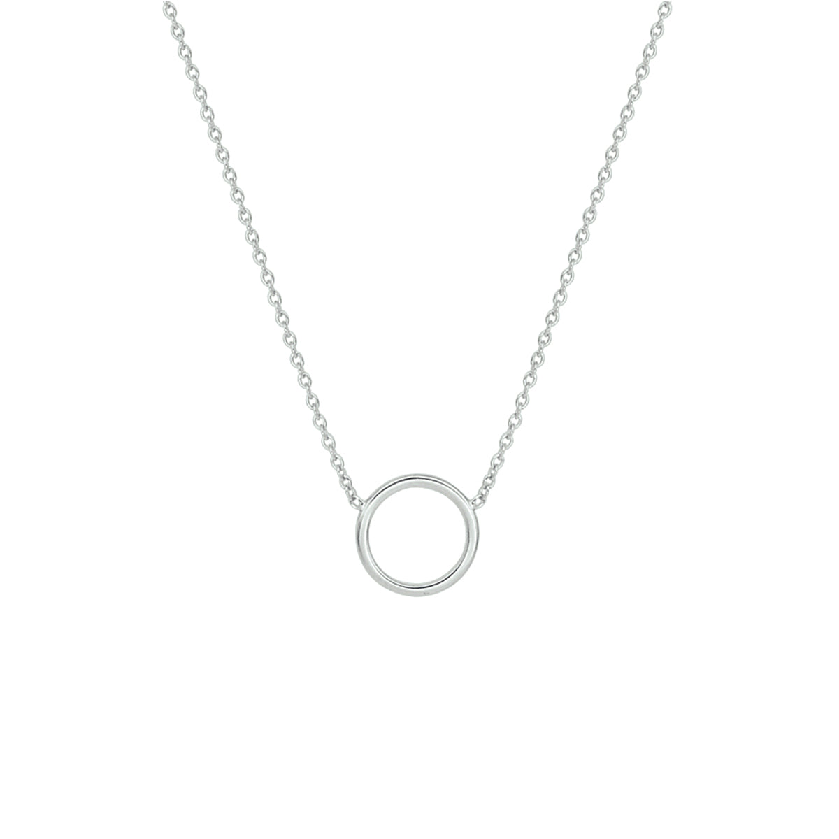 Halskette rund 1,3 mm 41 + 5 cm Silber rhodiniert